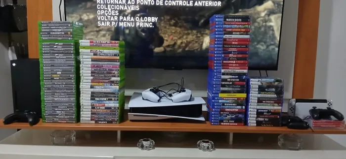 Play 5, xbox sx, nintendo Switch + coleção jogos