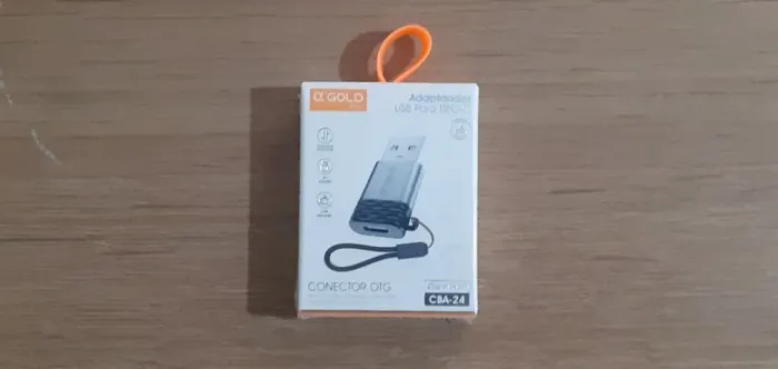 Adaptador OTG USB p/ tipo C - ?' GOLD - CBA24
