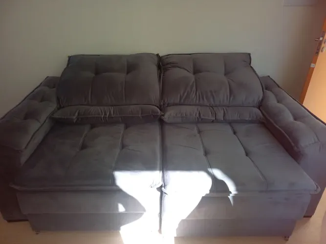 Sofá cama Vipon cinza, nunca usado, novinho.