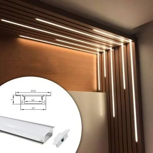 Perfil Embutir 24x07mm 3M para MDF