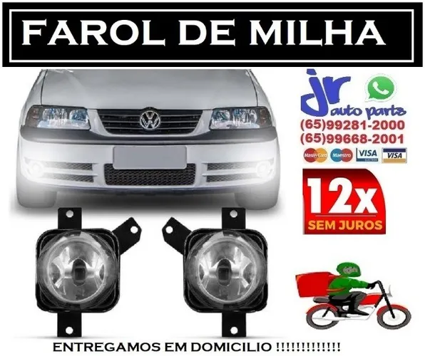Par Farol de Milha Parati G3 2000 2001 2002 2003 2004 2005 Auxiliar Neblina