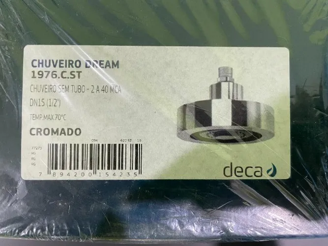 Chuveiro Deca 1976.C.ST Dream Sem Tubo Cromado