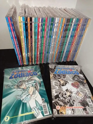 Cavaleiros do zodíaco coleção completa 48 volumes
