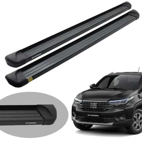 Estribo Fiat Strada 2020/ - Alumínio Preto - CK040P
