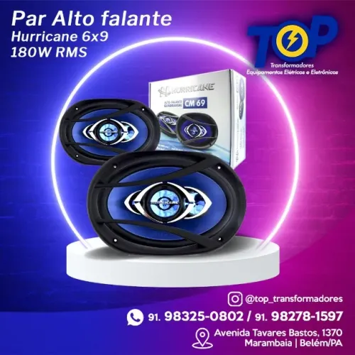 Alto Falante 6x9 Hurricane 180W (par)