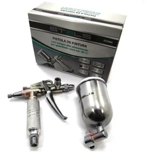 1 - Pistola De Pintura Gravidade Aerógrafo Bico 0,5 Mm 5731855