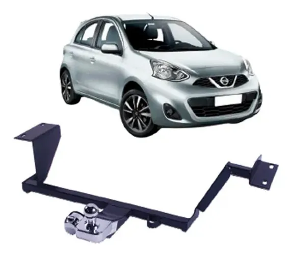 Engate Nissan March 2013 A 2020 Reboque Rabicho Tração 400kg