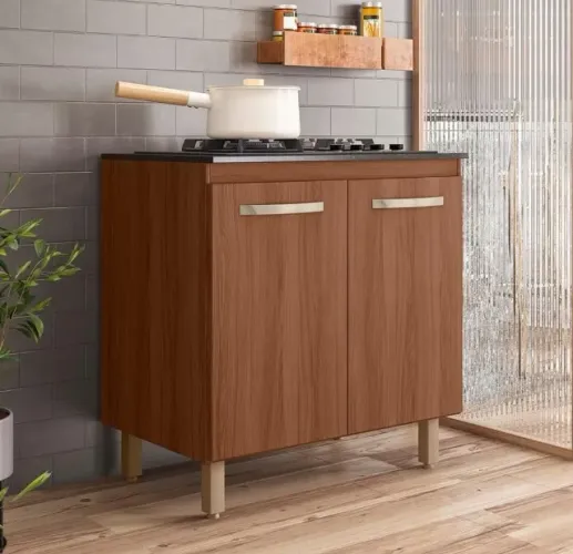 Armário Para Cooktop Novo marrom