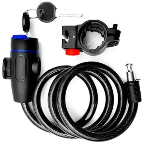 Cadeado Reforçado Para Moto E Bike B-tek BT-379 Corrente Anti Furto De Aco