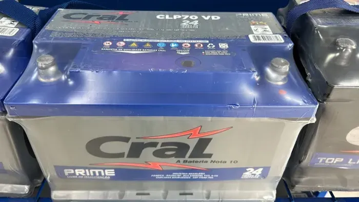Cral 70ah com 24 meses garantia 