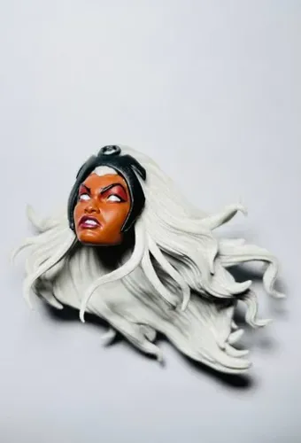 Marvel Legends Storm / Tempestade - Cabeça Altura 7 cm - X-MEN look clássico