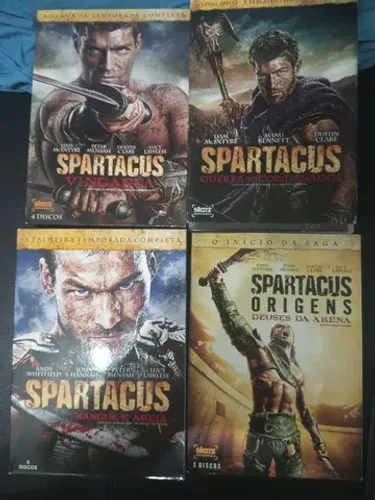 Spartacus DVDs 4 temporadas completo