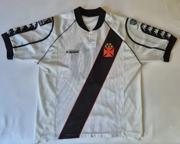 Relíquia Camisa Kappa Vasco 1998 Ed. Comemorativa Sem Patrocínio - Original