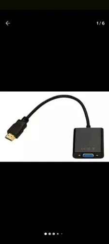Cabo Conversor HDMI para VGA - Novo