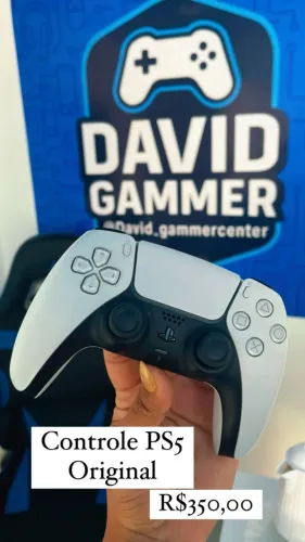 CONTROLE PS5 ORIGINAL BRANCO.
