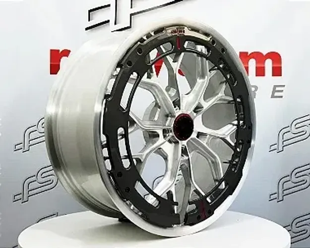 Jogo de Roda AL13 R80-109R Forged Aço Escovado Disco Grey Blank - 20x8,5 e 20x11 Offset (2