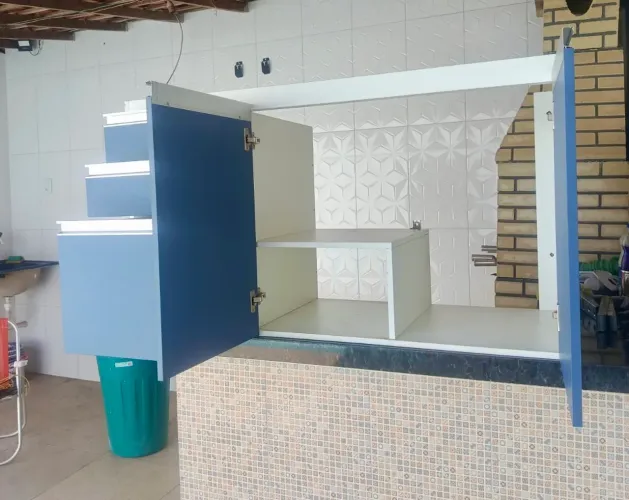 Armário projetado p/ pia (Cozinha)