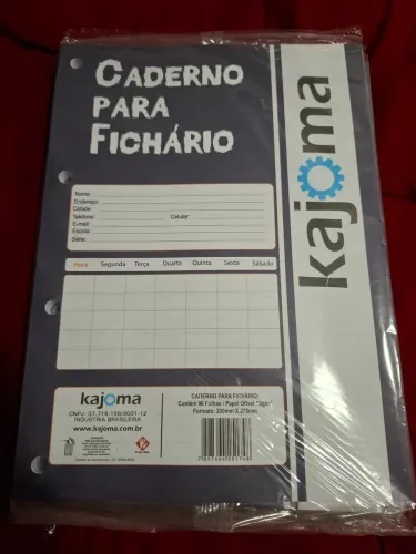Caderno para Fichário Kajoma
