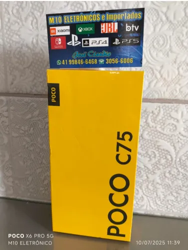 NOVO LACRADO POCO C75 256GB