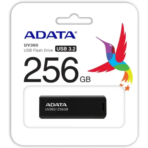 (Renz Informática) Pen Drive Adata 256GB, USB 3.2, Preto - Novo! - Garantia