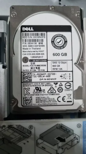 2 hd dell 600gb sas 12gnps 10k