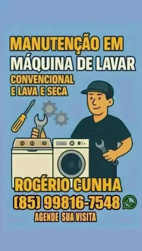 Conserto e. Instalação de máquina de lavar convencional e lava e seca