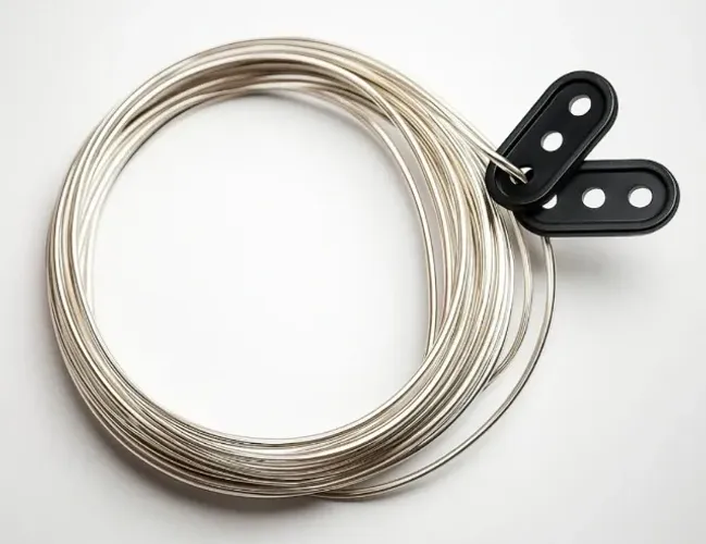 Corda Para Varal de Aço Revestido em PVC 20m