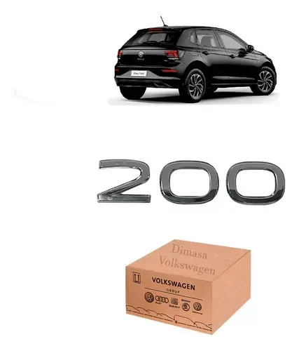 Emblema Letreiro Cromado 200 Polo E Virtus Todos Os Modelos- 6ea853675j2zz