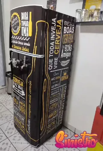 Envelopamento de geladeira e freezer