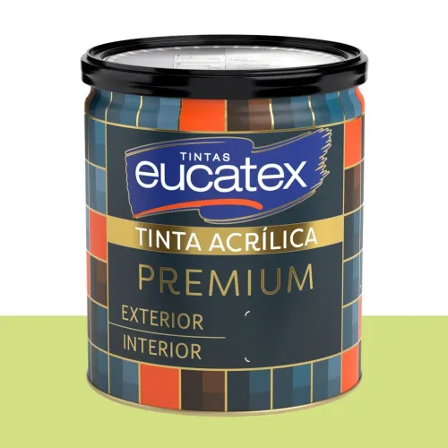 Tinta Acrílica Acetinada Eucatex Refresco de Limão 800 ml