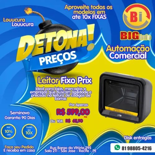 Leitor De Código Para Supermercado Toledo Vsi410 Usb Qr Code