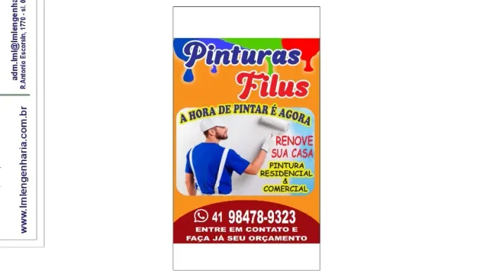 Pinturas São Braz, Santa Felicidade e região. Parcelo no cartão em até 10x.