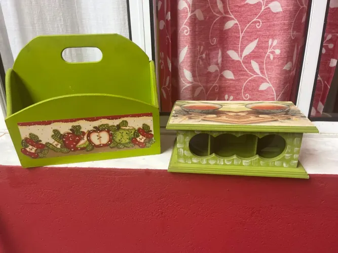 Porta tempeiro e Porta Chá Decorativo