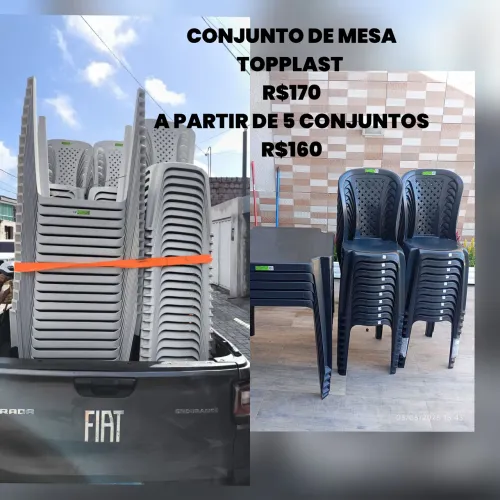 Conjunto de Mesa Topplast - Promoção!