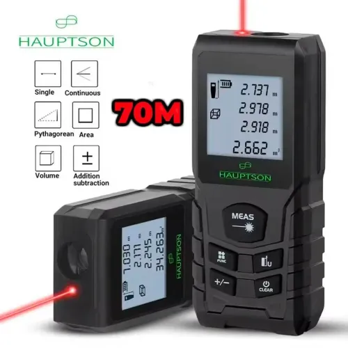 Trena Laser 70 metros Hauptson de Alta Precisão Profissional.