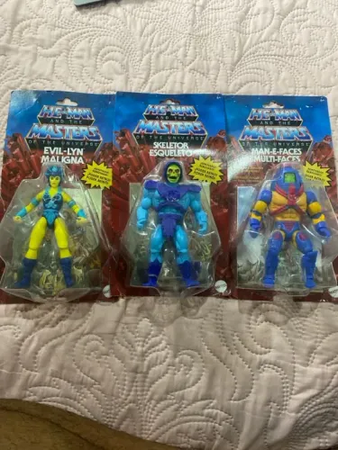 Bonecos He-Man e Man-E-Faces - Masters of the Universe