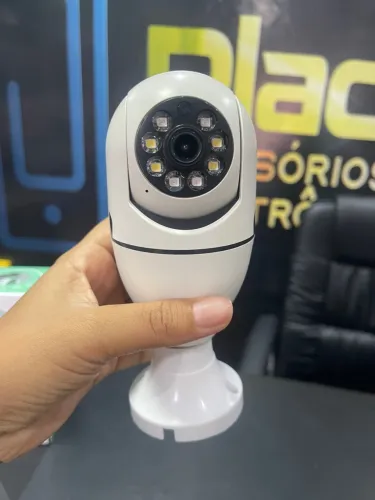 Câmera Ip Lâmpada Wi-Fi Full Hd Visão Noturna - Interna nova Fazemos Entregas 