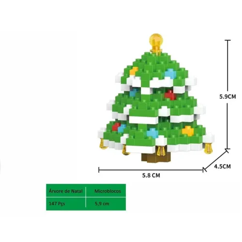 Árvore de Natal Microblocos 147 peças 