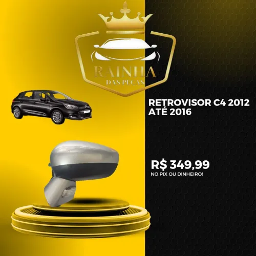 Retrovisor C4 2012 até 2016 Original