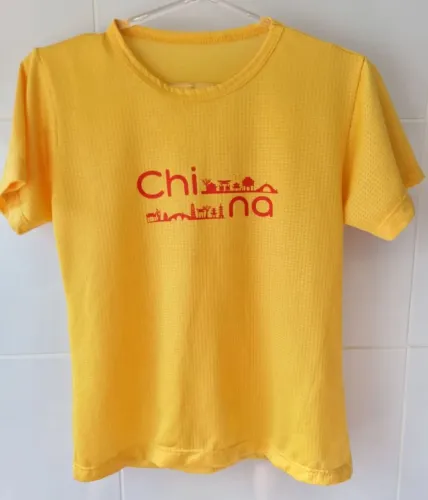 blusa China amarela olimpic games