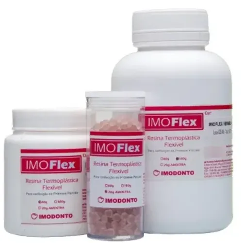 Resina Flex Imoflex Rosa Médio 100g - Imodonto