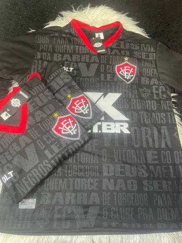 Camisa esporte Club vitória patrocínio preta
