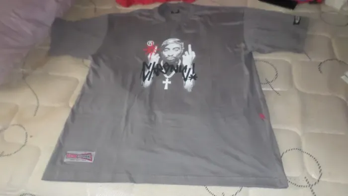 Camiseta Big Oversized Street Hip Hop Skatista Tupac Tamanho G1