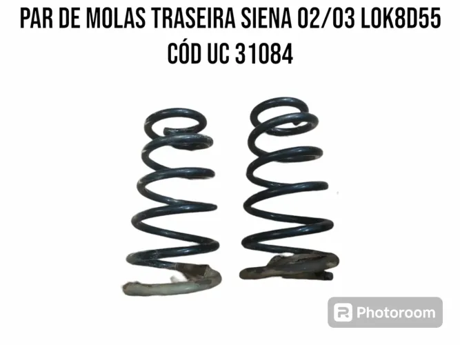 Par de molas traseira Siena 02/03 cód UC 31084