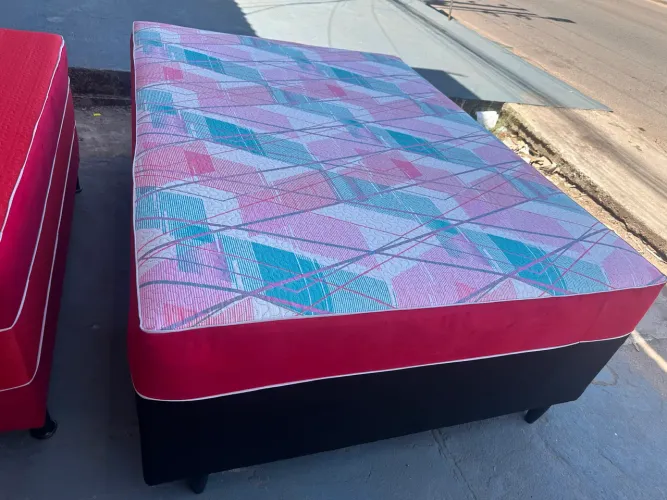 Cama casal mola ensacada nova