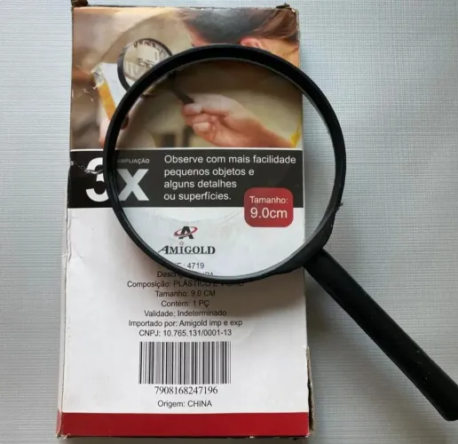 Lupa de Mão Amigold 3X 