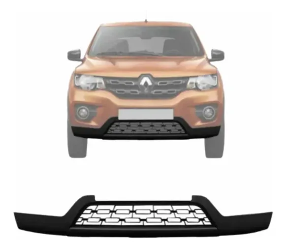 Spoiler Dianteiro Kwid 2017 2018 2019 2020 Inferior Preto Texturizado DTS-4011