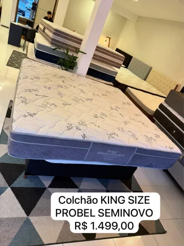 Colchão KING PROBEL SEMINOVO - Entrego!