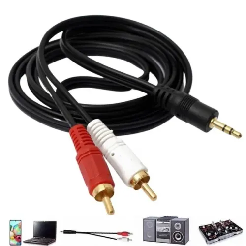 Cabo de Áudio Som P2 para RCA