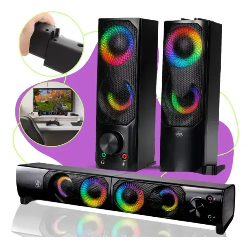 lto-falante Knup Kp-6040: Qualidade De Som E Led Top1 Preto
